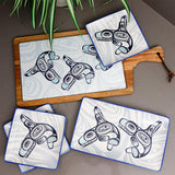 Whale Appetizer Plates by Ernest Swanson, Haida