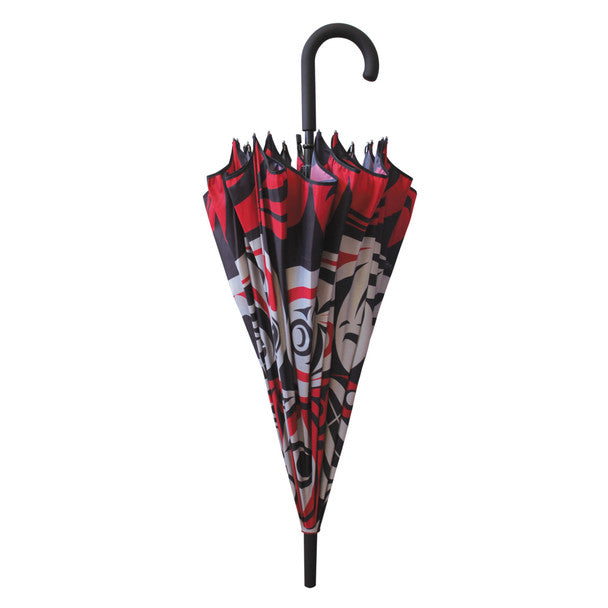 Thunderbird Moon Pacific Umbrella by Joe Wilson-Sxwaset, Coast Salish