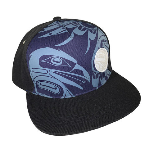Raven Moon Snapback Cap by Allan Weir, Haida
