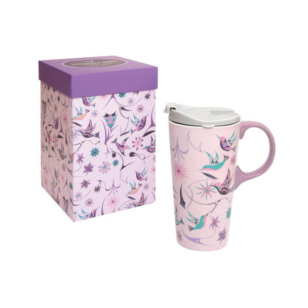 Hummingbirds Mug by Nicole La Rock, Coast Salish