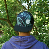 Raven Moon Snapback Cap by Allan Weir, Haida