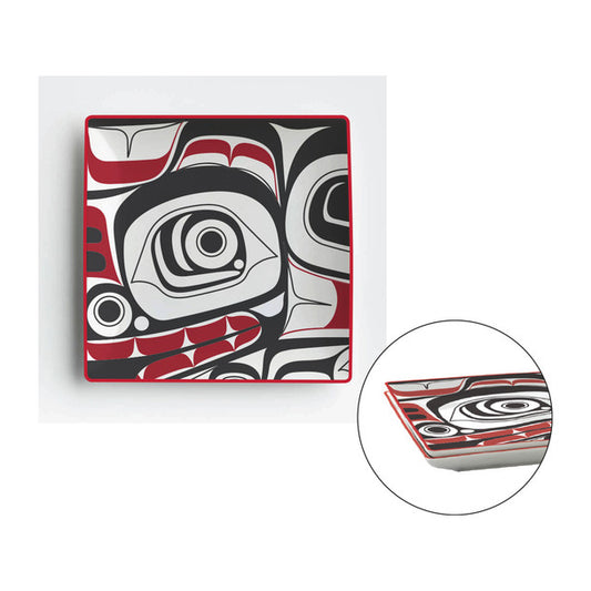 Matriarch Bear Appetizer Plates by Morgan Asoyuf, Tsimshian, Ts’msyen