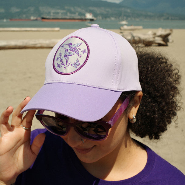 Hummingbird Adjustable Cap (Water-Repellent) by Simone Diamond, Coast Salish