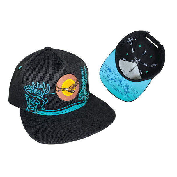 All My Relatives (Indinawemaaganidag) Snapback Cap by Storm Angeconeb, Lac Seul First Nation, Ojibwe