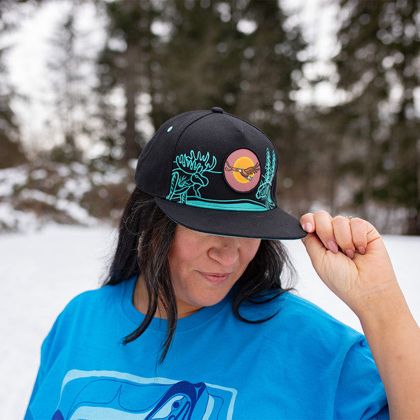 All My Relatives (Indinawemaaganidag) Snapback Cap by Storm Angeconeb, Lac Seul First Nation, Ojibwe