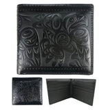 Salish Eagle Leather Embossed Wallet by Joe Wilson-Sxwaset, Coast Salish