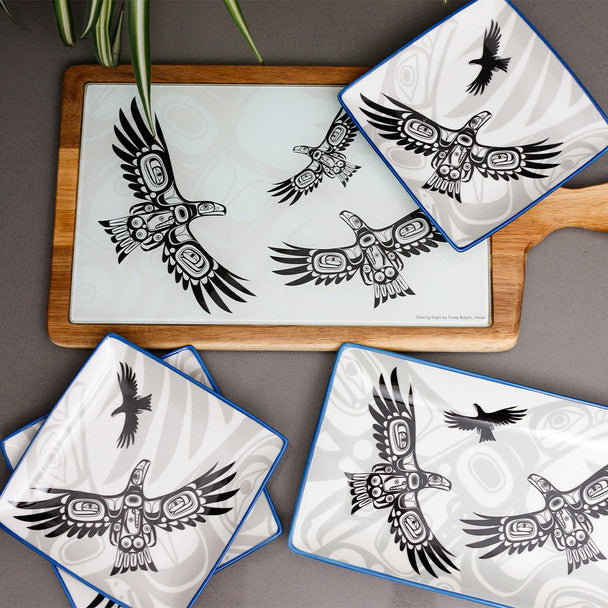 Soaring Eagle Appetizer Plates by Corey Bulpitt, Haida