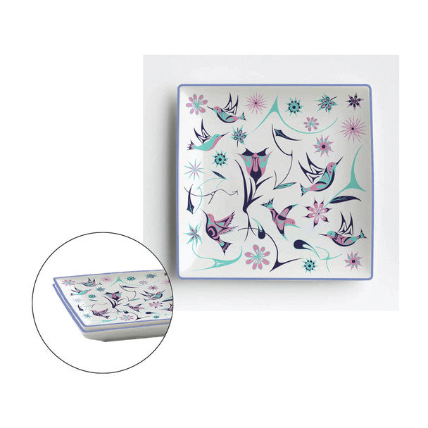 Hummingbirds Appetizer Plates by Nicole La Rock, Coast Salish