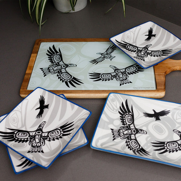 Soaring Eagle Appetizer Plates by Corey Bulpitt, Haida