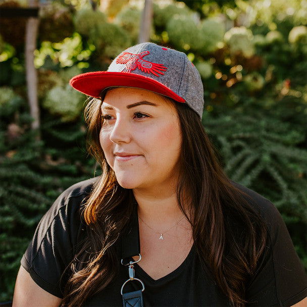 Soaring Eagle Snapback Cap by Corey Bulpitt, Haida
