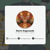 Wolf (Ma’iingan) Adjustable Cap (Water-Repellent) by Storm Angeconeb, Lac Seul First Nation, Ojibwe