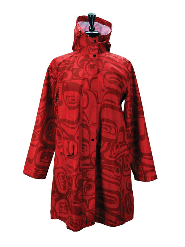 Indigenous Rain Coat Kelly Robinson Raven