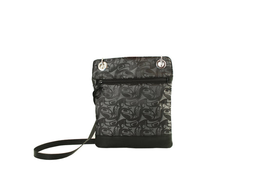 Corrine Hunt 3 Eagle Indigenous Town Bag Printed Fabric