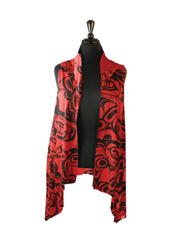Kelly Robinson Whale Indigenous All Over Print Ladies Vest