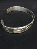 Hummingbird 3/8" Hand Carved Sterling Silver Indigenous Bangle