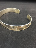 Hummingbird 3/8" Hand Carved Sterling Silver Indigenous Bangle