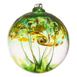 Handmade Blown Glass Ornament: Earth