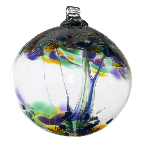 Handmade Blown Glass Ornament: Tree of Blessings