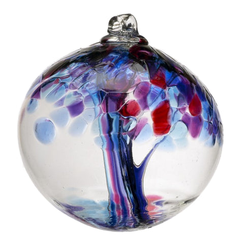 Handmade Blown Glass Ornament: Tree of Faith