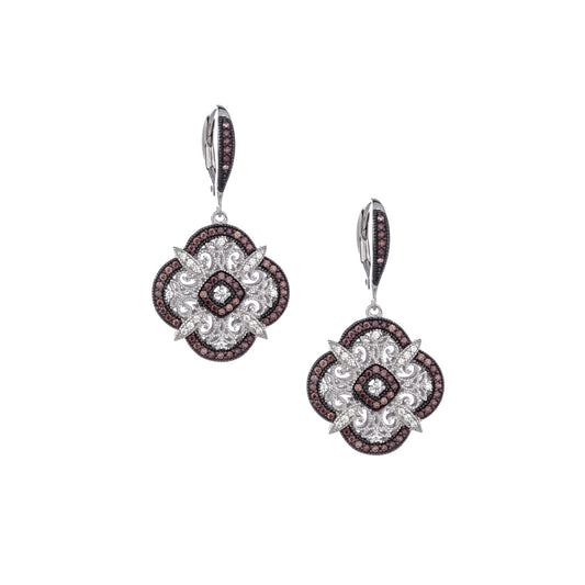 KEITH JACK NIGHT & DAY SCALLOPED CELTIC EARRINGS
