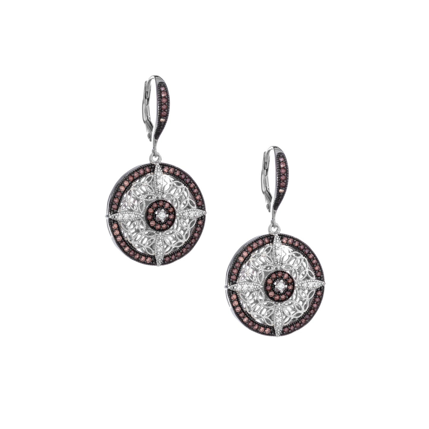 KEITH JACK NIGHT & DAY ROUND CELTIC EARRINGS