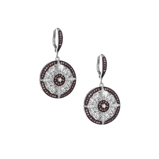KEITH JACK NIGHT & DAY ROUND CELTIC EARRINGS