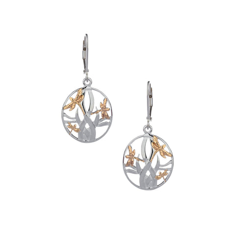 KEITH JACK DRAGONFLY IN REEDS EARRINGS
