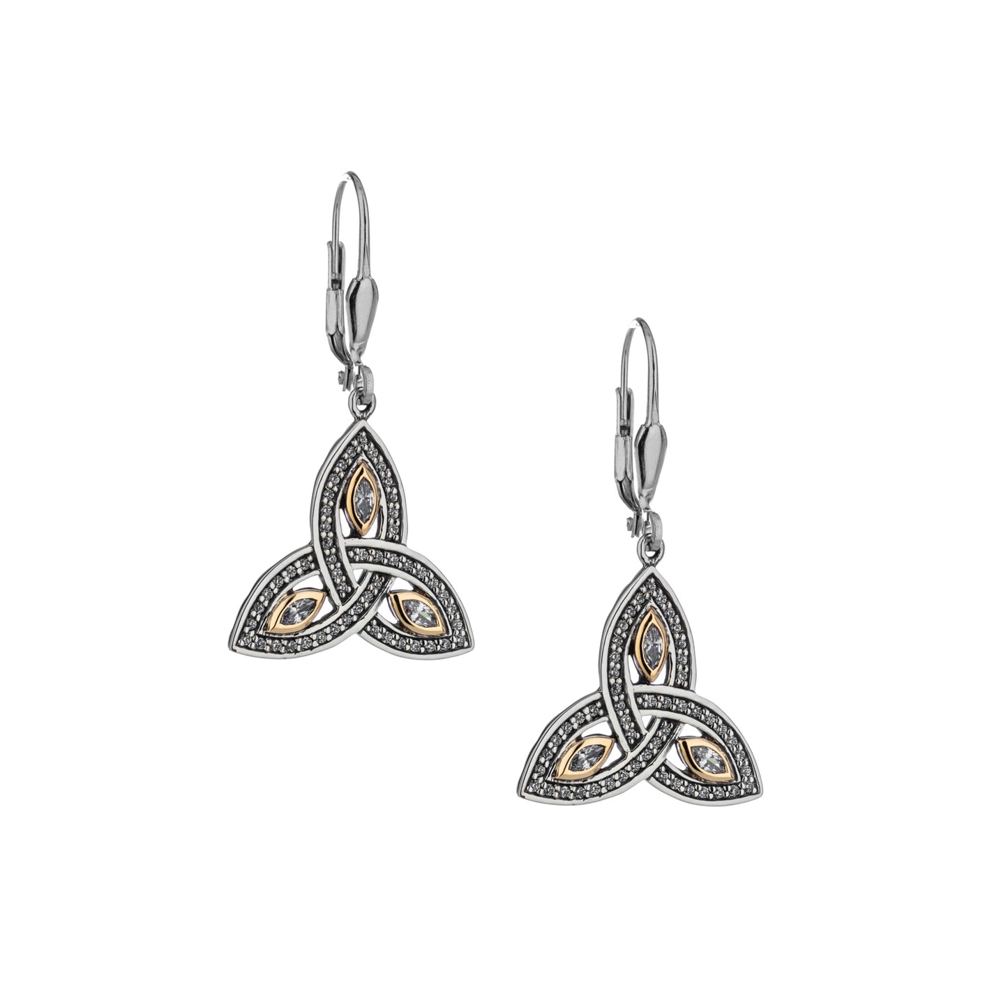 KEITH JACK TRINITY CELTIC EARRINGS