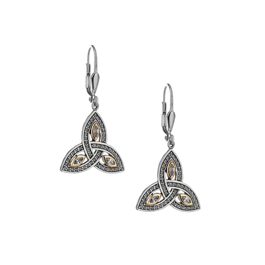 KEITH JACK TRINITY CELTIC EARRINGS