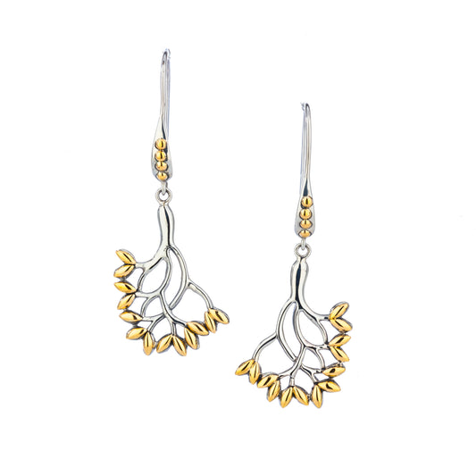 KEITH JACK TREE OF LIFE HOOK EARRINGS SMALL