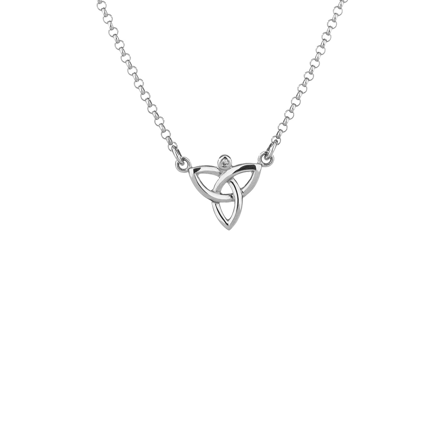 KEITH JACK DIAMOND TRINITY NECKLACE