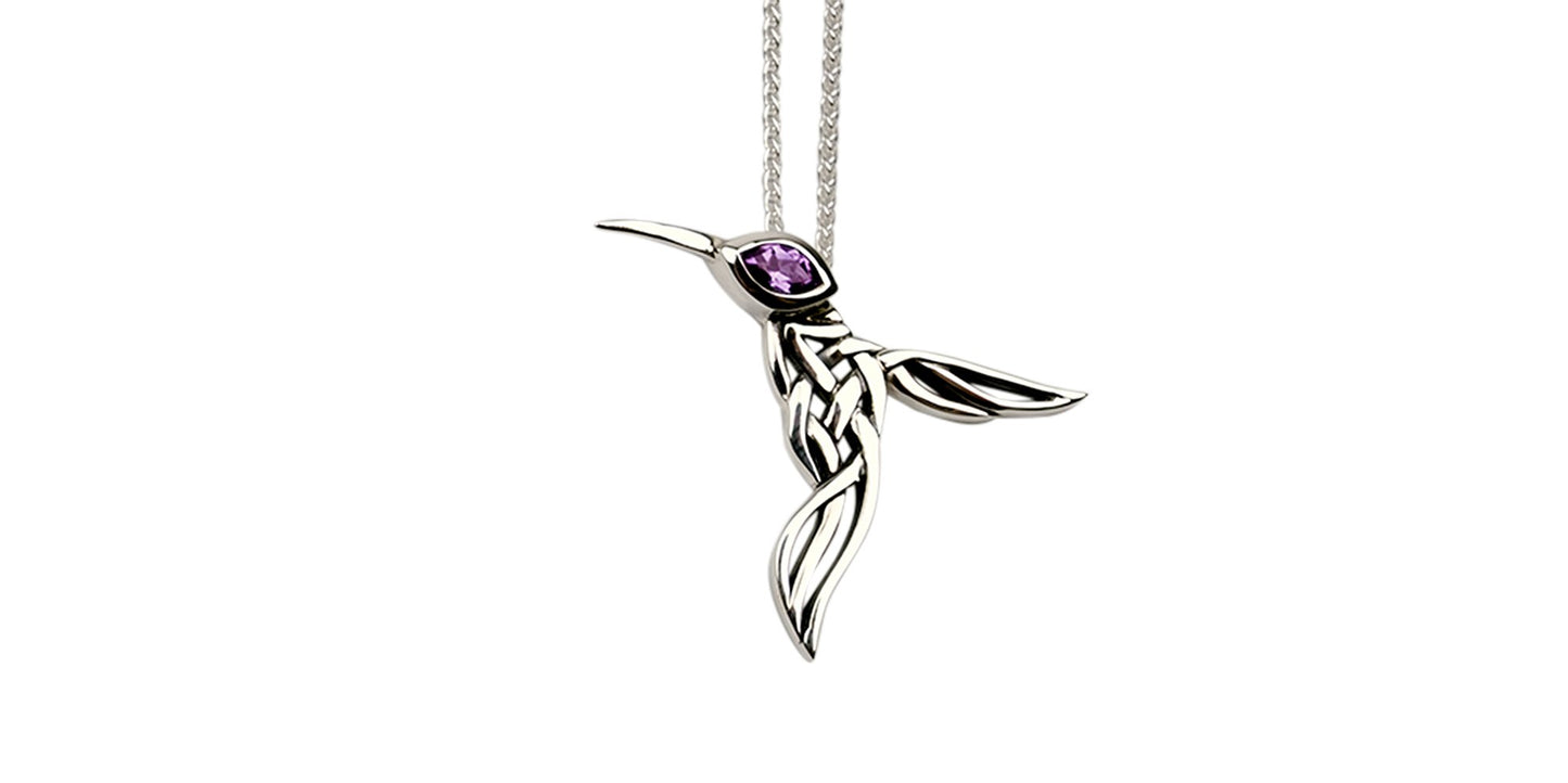 KEITH JACK SILVER HUMMINGBIRD PENDANT