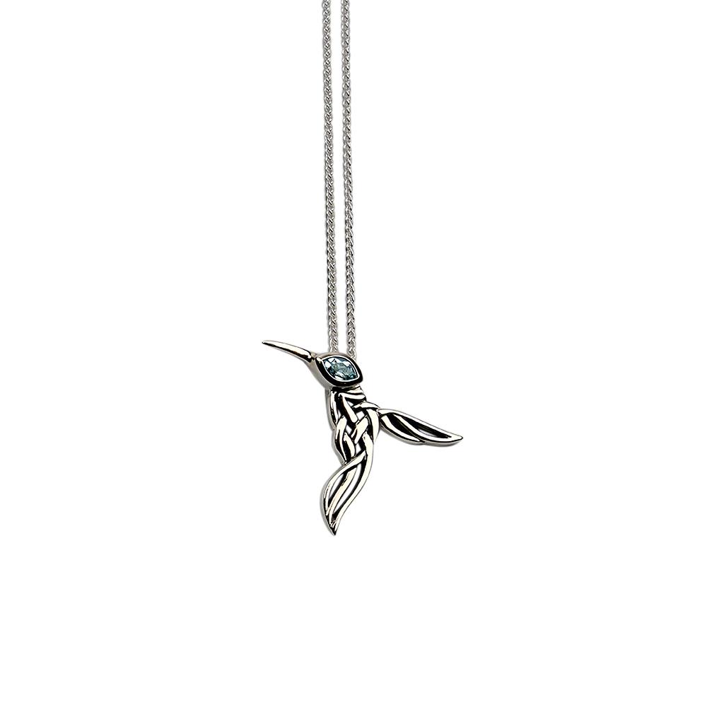 KEITH JACK SILVER HUMMINGBIRD PENDANT