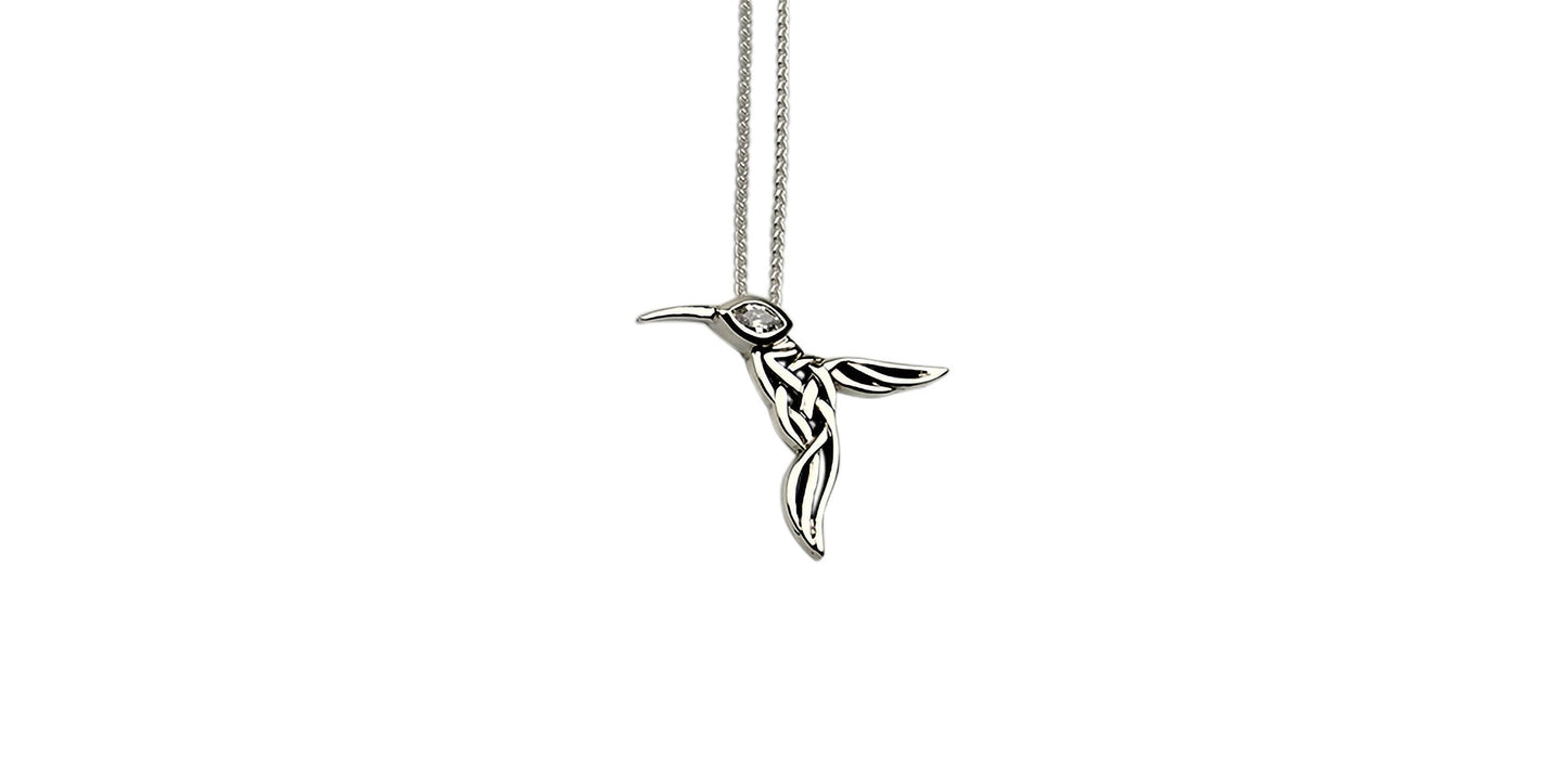KEITH JACK SILVER HUMMINGBIRD PENDANT