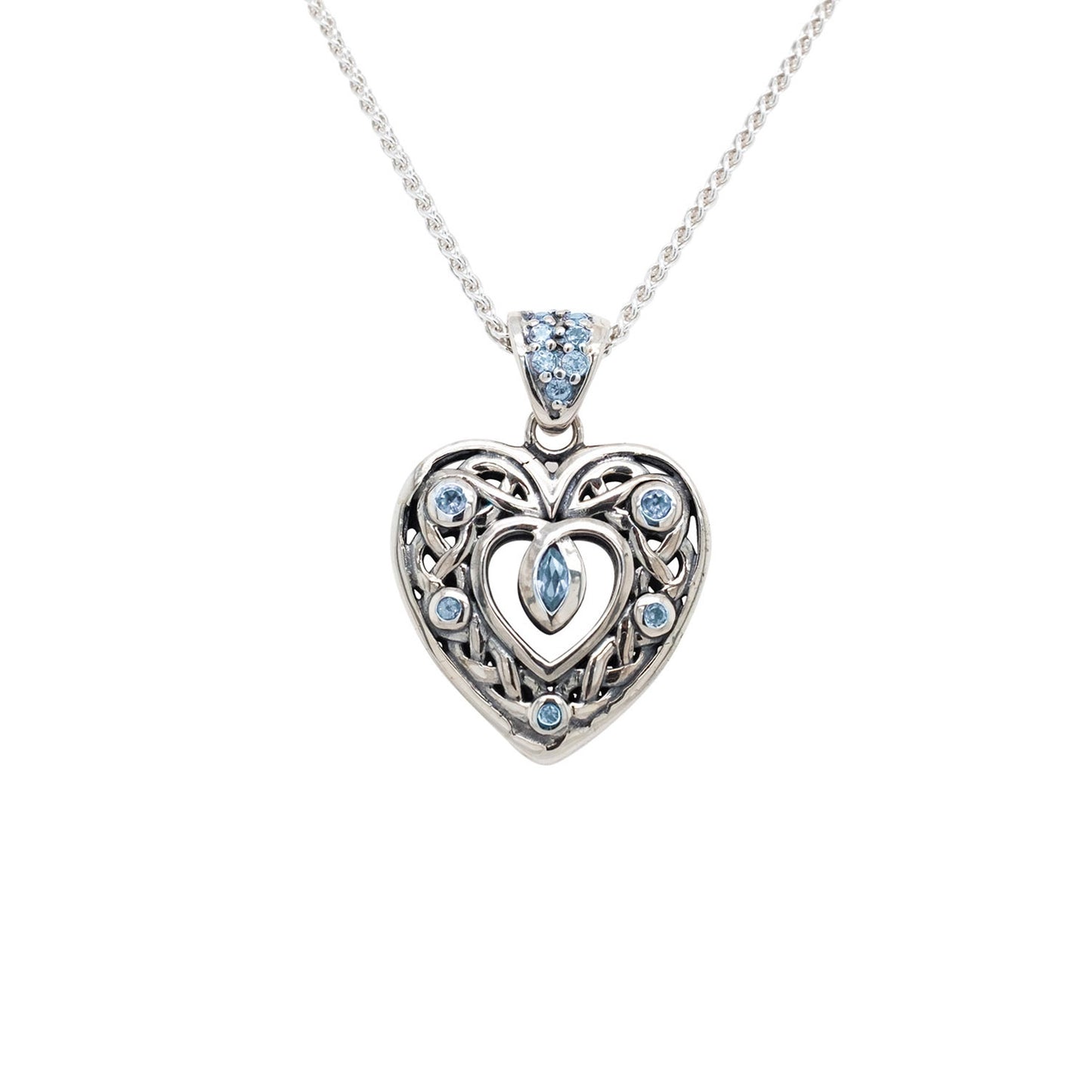 KEITH JACK CELTIC HEART PENDANT SMALL