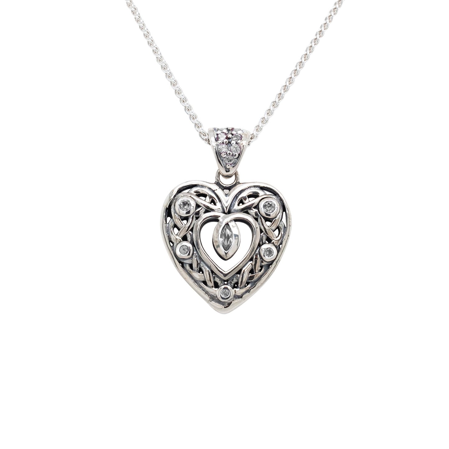 KEITH JACK CELTIC HEART PENDANT SMALL