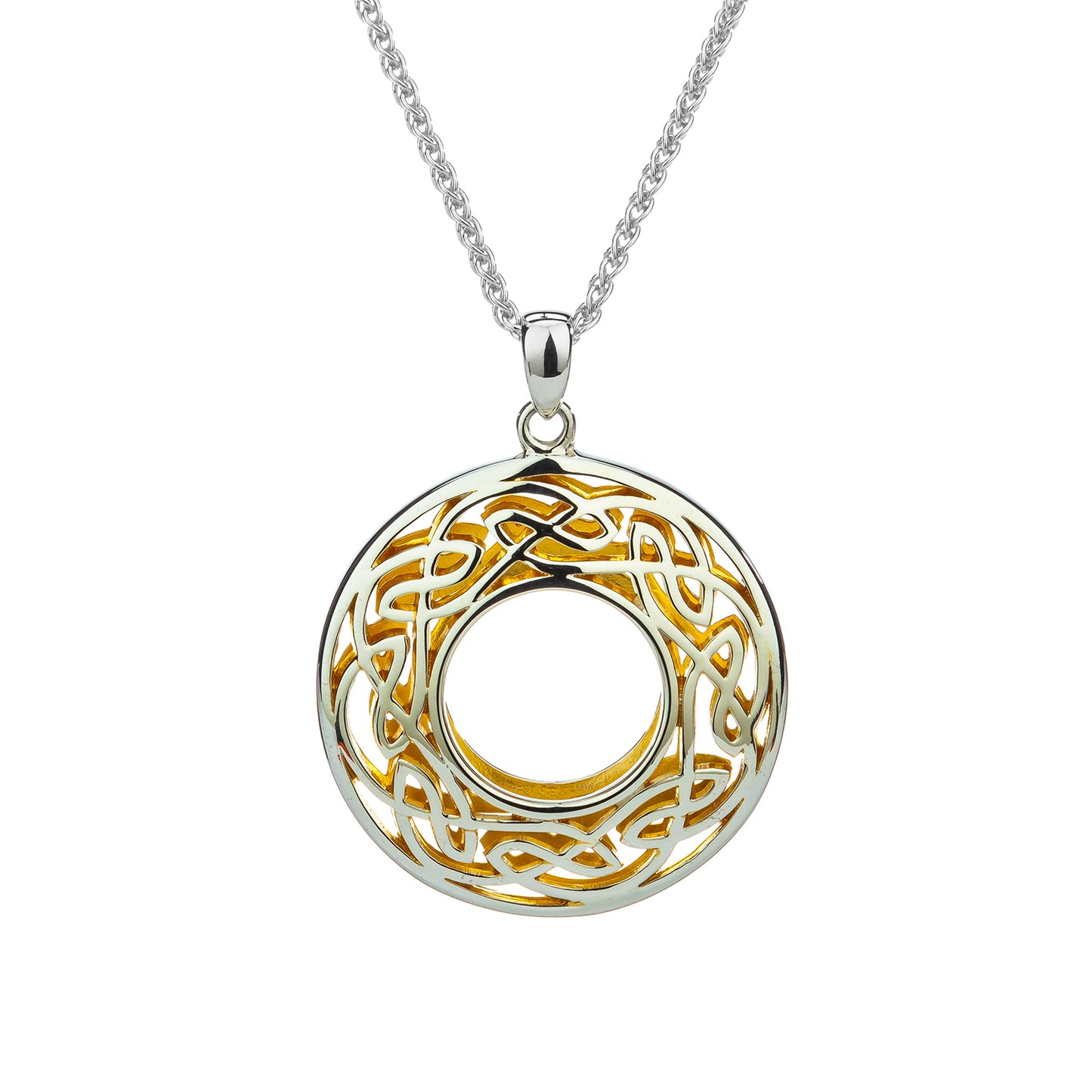 KEITH JACK WINDOW TO THE SOUL ROUND CELTIC PENDANT