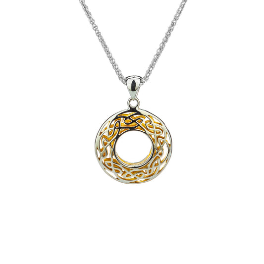 KEITH JACK WINDOW TO THE SOUL ROUND CELTIC PENDANT