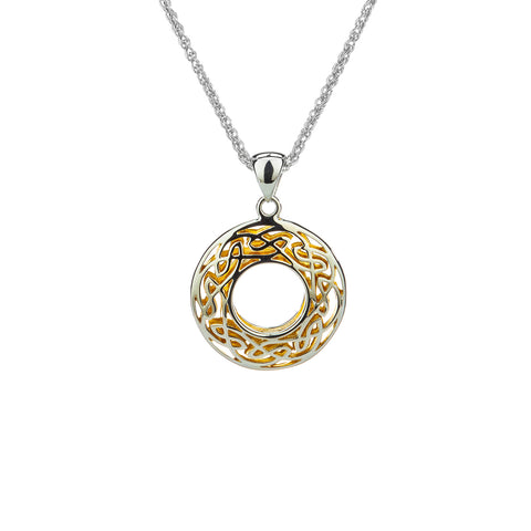 KEITH JACK WINDOW TO THE SOUL ROUND CELTIC PENDANT