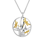 KEITH JACK DRAGONFLY IN REEDS CELTIC PENDANT