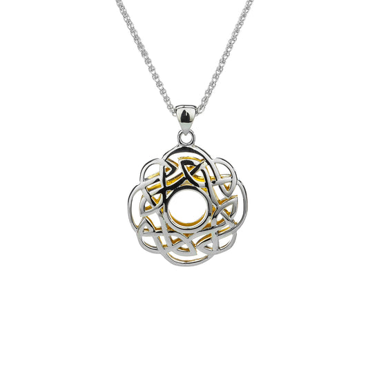 KEITH JACK WINDOW TO THE SOUL SCALLOPED CELTIC PENDANT