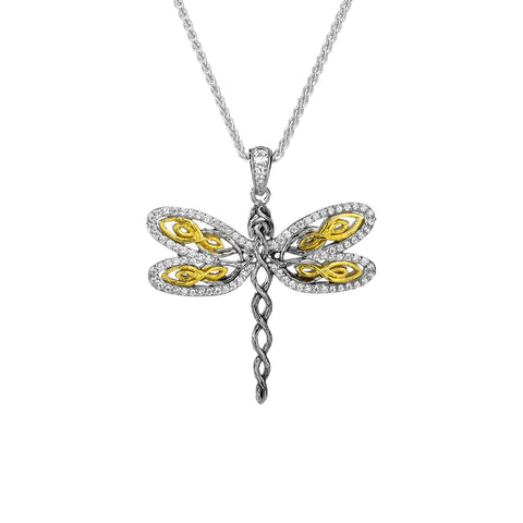 KEITH JACK DRAGONFLY CELTIC PENDANT
