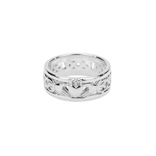 KEITH JACK CLADDAGH CELTIC WEDDING BAND
