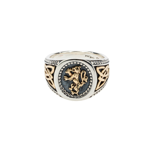 KEITH JACK LION RAMPANT CELTIC RING LARGE